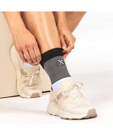 NUFABRX Ankle Compression Sleeve - Pain Relief for Men & Women | Arthritis, Tendonitis, Plantar Fasciitis Support - Buy Online on GoSupps.com