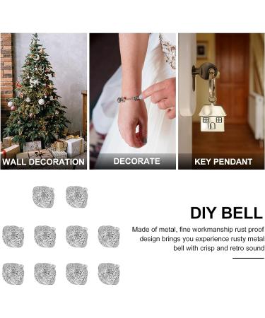 VOSAREA 10pcs DIY Craft Brass Jingle Bells - Holiday Christmas Decor & Pet Collar Bell - Buy Online on GoSupps.com