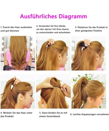 Pack of 3 Voluminous Ponytail Hair Ties - Easy & Quick Style International Shipping Available - Buy Online on GoSupps.com