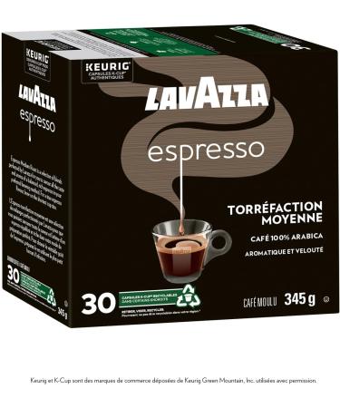 Lavazza Espresso Medium Roast K-Cup Coffee Pods 30 Count For Keurig Coffee Makers Espresso Medium Roast 30 count (Pack of 1) - Buy Online on GoSupps.com