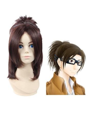 Wig Attack on Titan Annie Leonhart Hair Props Wig and Free Cap Hanji Zoe Hange Zoe
