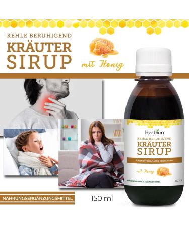 Herbion Naturals Cough Syrup with El Jarabe Para La Tos Con Miel Naturally Soothes the Throat Green Honey 5 fl oz Pack of 2 - Buy Online on GoSupps.com