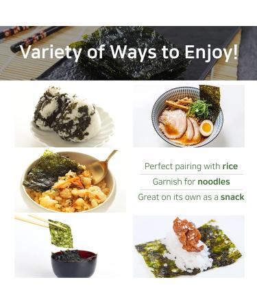 KD Home Organic Premium Roasted Sigol Seaweed Snack 24PK - Gluten Free, Non-GMO, Vegan. On-the-Go Healthy Snack, Perfect for Any Meal - Buy Online on GoSupps.com