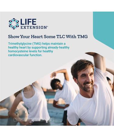 Life Extension TMG 500 mg - 60 Vegetarian Liquid Capsules | Supports Healthy Methylation - Buy Online on GoSupps.com