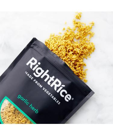 RightRice Garlic Herb 7oz (Pack of 6) - High Protein, Vegan, Non GMO, Gluten Free - Buy Online on GoSupps.com