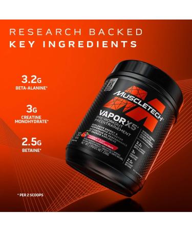 MuscleTech Pre Workout Powder MuscleTech Vapor X5 Pre-Workout Pre Workout Powder for Men & Women PreWorkout Energy Powder Drink Mix Sports Nutrition Pre-Workout Products Orange Mango Pineapple (30 Servings) - Buy Online on GoSupps.com