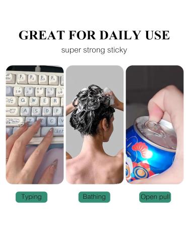 Dfstvup Nail Adhesive for Press on Nails (1 Sheet) Nail Adhesive Jelly Sticky Tabs | Super Strong Nail Glue Tabs Double Sided Nail Glue Press on Nail Stickers for Nail Tip - Buy Online on GoSupps.com