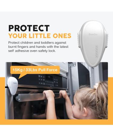 Beego Oven Child Protection Lock - Safe Stove Lock for Babies & Toddlers | Easy Installation - White - Buy Online on GoSupps.com