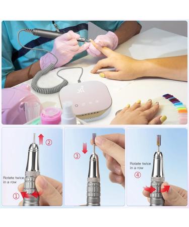 Shop Madenia Brushless Electric Nail Cutter 35000 RPM - Professional Manicure & Pedicure Set with 6 Bits - Perfect for Acrylic & Gel Nails - Buy Online on GoSupps.com