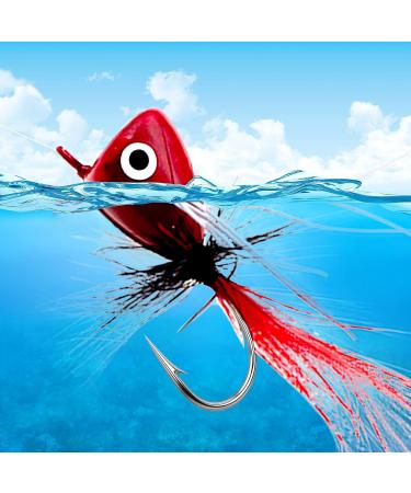 Ghanneey Fly Fishing Poppers Dry Flies Lures - 10pcs Fly Fishing Tying Tools for Bass, Trout, Salmon - Flies Making Accessories for Panfish & Bluegill - Buy Online on GoSupps.com