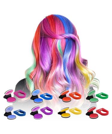 8 Colors Hair Chalks for Girls Washable Hair Chalk Dye for Kids Temporary Non-Sticky Bright Hair Chalk Hair Spray Color for Kids Women Gifts for Makeup Halloween Christmas Birthday Cosplay