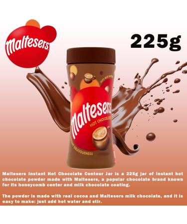Maltesers Instant Hot Chocolate - Smooth Malted Chocolate Flavour - Easy Scoop Jar - Delicious Drink Mix for Chilly Days 2 x 225g 1 count (Pack of 2) - Buy Online on GoSupps.com