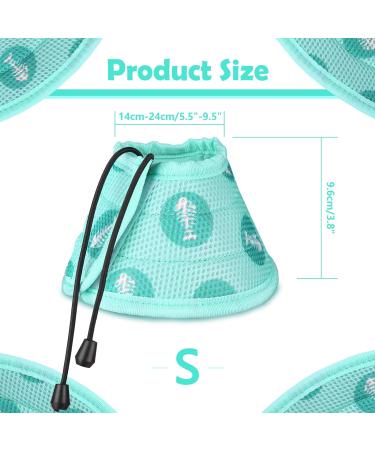 Green Cat Cone Collar Soft Adjustable Cat Recovery Collar Protective Soft Cat Cone After Surgery and Injuries Prevent from Biting and Licking for Puppies Small Dogs and Cats (S) - Buy Online on GoSupps.com