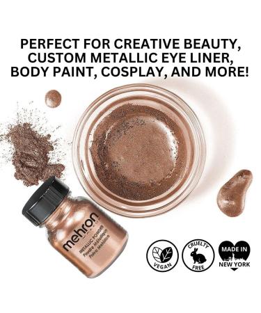 Mehron Metallic Powder - Copper 30g | Face & Body Paint Eye Shadow & Eyeliner Pigments - International Shipping Available - Buy Online on GoSupps.com