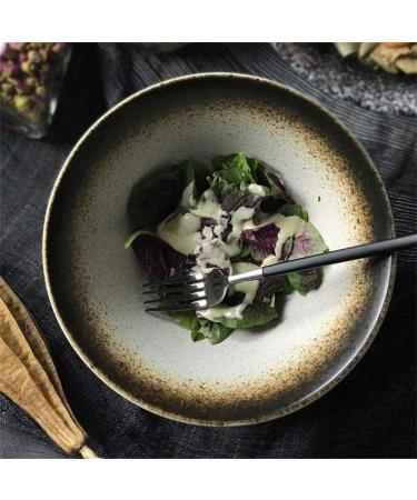Accessories Kitchen Pantryware Multi Purpose/Salad Serveware serving bowls Mixing bowlLarge Soup Ramen Noodle Bowl Retro Fruit Salad Vegetable Bowl Serving Mixing Bowl Creative Personality Retro Ceram - Buy Online on GoSupps.com
