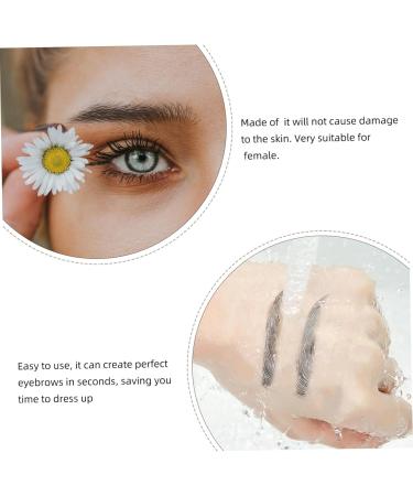 DRESSOOS 9 Sheets Imitation Eco Eyebrow Sticker Stickers Imitation Eyebrow Tattoos False Eyebrows Cosmetics 1 count (Pack of 1) Black - Buy Online on GoSupps.com