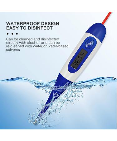 Pet Thermometer Digital Veterinary Thermometer Waterproof Digital Thermometer for Pets Pet Thermometer with Reminder Function Thermometer for Dogs Cats Horse Cattle Pigs Sheep - Buy Online on GoSupps.com