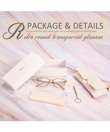 FONHCOO Women's TR90 Blue Light Filter Glasses - Lightweight Anti-Fatigue Computer & Gaming Goggles (Transparent Light Brown) - Buy Online on GoSupps.com