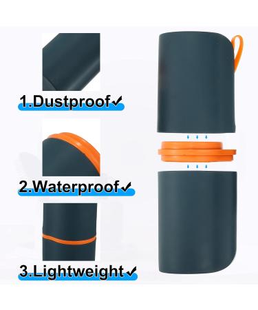 VOCOSTE Dark Blue Toothbrush Case - Traveling Holder | 21x7x8cm - Buy Online on GoSupps.com
