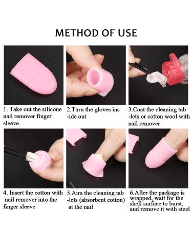Boao 30 Pieces Wearable Nail Caps - Silicone Gel Fingernail Polish Remover Wraps - Reusable Soak Off Caps in Purple Rosy & Pink | DIY Nail Supplies | International Shipping - Buy Online on GoSupps.com