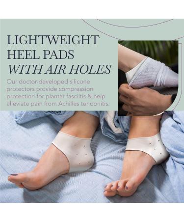 Ballotte Premium Silicone Heel Protectors (Small - 4 Pack) | Gel Heel Pads/Silicone Socks for Women & Men - Pain Relief for Cracked Heel | Blister Prevention Heel Cups/Cushions for Plantar Fasciitis Small (4 Pack) - Buy Online on GoSupps.com