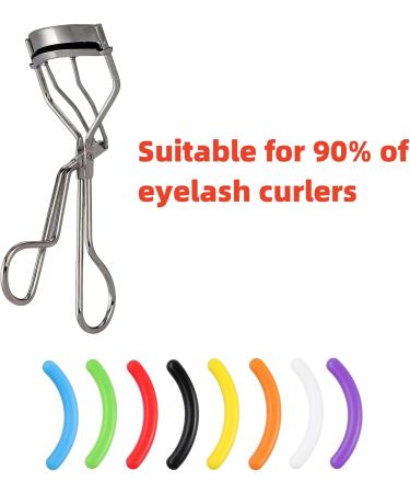 80 Pieces Eyelash Curler Refill Pads - Universal Silicone Replacement with Clear Storage Box - Multicolor Rubber Pads for Perfect Curling - Buy Online on GoSupps.com