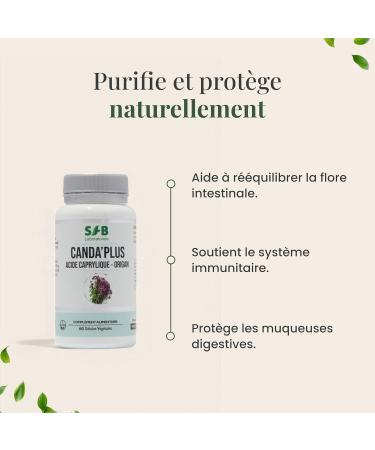 Canda'plus Intestinal Balance Antifungal Synergy (Candida Albicans) Caprylic Acid Oregano 60 Capsules SFB Laboratoires - Buy Online on GoSupps.com