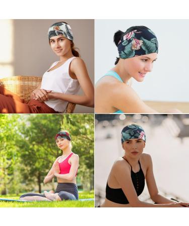 Rapotti 6 Pack Boho Headbands for Women - Wide Non-Slip Bandanas for Sports and Fashion - Printed Hair Accessories - Buy Online on GoSupps.com