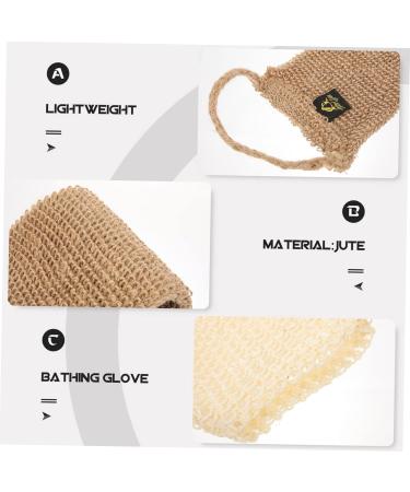 POPETPOP 1 Set Sisal Bath Set Bath Towel Foaming Bath Glove Back Scrubber Loofah Shower Gloves Body Scrub Towel Shower Scrub Bath Scrubber Towel Shower Towel Washer Man Exfoliating Jute - Buy Online on GoSupps.com