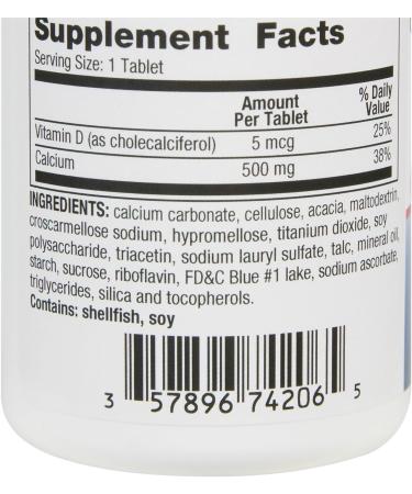 Gericare Oyster Shell Calcium 500mg + Vitamin D 60 Count - Pack of 1 | High-Quality Supplement - Buy Online on GoSupps.com