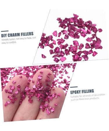 Healeved 1 Glass Chip Nail Art Jewels Nail Jewels Rhinestones Vintage Glass Nail Accessories DIY Fillers DIY Charm Fillers Nail Gems Resin Epoxy Glass Epoxy Fillers Nail Stickers Irregular 0.5X0.3cm Rosy - Buy Online on GoSupps.com