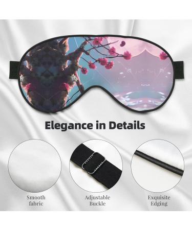 Small Pink Flowers Eye Mask - Soft Adjustable Sleep Mask for Men & Women | Comfortable Nighttime Eye Cover - Buy Online on GoSupps.com