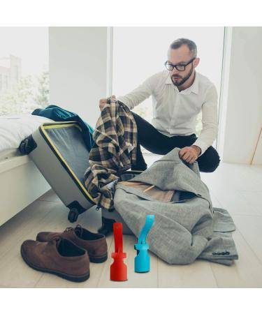 Lazy Shoe Helper Set - Portable Shoe Slider Tool for Easy On/Off - Blue/Red - One Size Fits Most - Buy Online on GoSupps.com