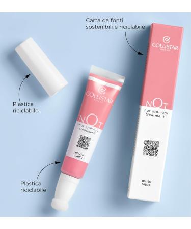 Collistar NOT Blush Vibes Multi-Use Liquid Blush Moisturizing Smoothing Applicator Sponge Face Eyes Lips with Hyaluronic Acid Luminous Finish Light Texture No.02 Raspberry 0.5 fl oz - Buy Online on GoSupps.com