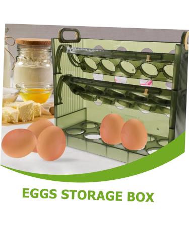 Ciieeo 30 Grid Egg Holder Egg Storage Box Plastic Organizers Multi-layer Egg Holder Egg Tray High Capacity Clamshell Egg Plate - Buy Online on GoSupps.com