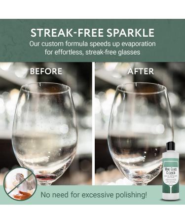 IMPRESA Concentrated Wine Glass Cleaner - Streak-Free Unscented Removes Water Spots & Stains - Perfect for Wine Lovers - Made in USA - Buy Online on GoSupps.com