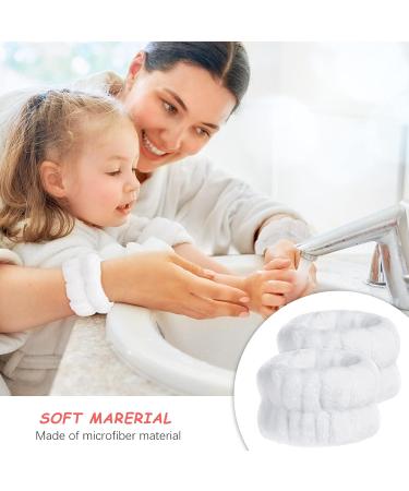 4 Pair Spa Wrench Microfiber Facial Wash Bracelets - Absorbent Wrist Welding Tape for Women | Prevent Liquid Spills | Enchanting Colors & Classic Style - Buy Online on GoSupps.com