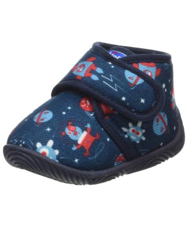 Chicco Unisex Kid's Polacchino Taxo Polish Slipper 4 UK Blue Space Designs