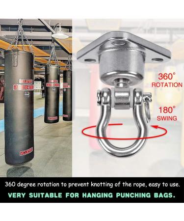 Dakzhou Stainless Steel Hanger with Smooth Swing Bearings  Heavy Duty 180+360 Swivel Swing Hook  1500 lb Capacity Playground Yoga Hammock Chair Rope  sandbag Porch Swing Bag Sleeve - Buy Online on GoSupps.com