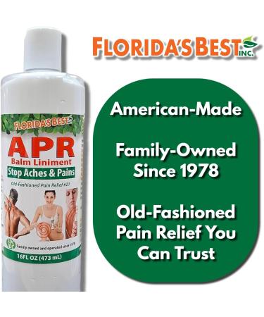 APR Balm Liniment #21 - 16 FL OZ Relief for Back Neck & Joints | Fast-Acting Eucalyptus & Peppermint Lotion | American Made Family Owned - Buy Online on GoSupps.com