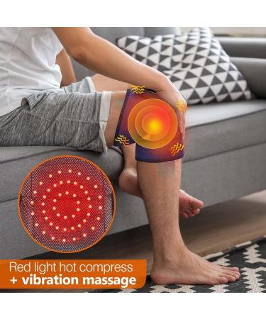 3-in-1 Heating Knee Massager with Heat & Red Light | Wireless Rechargeable Warmers for Knee Shoulder & Elbow Stress Relief - Buy Online on GoSupps.com