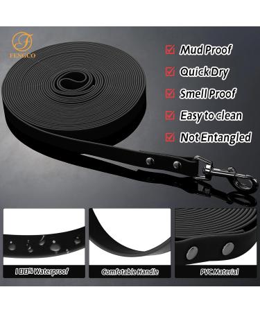 Waterproof Dog Leash - Chew Proof Tie-Out & Training Leash | 3m Black | International Shipping - Buy Online on GoSupps.com