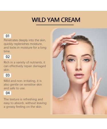 Wild Yam Cream Wild Yam Cream For Menopause Natural Relief For Perimenopause Symptoms Advanced Plant-Based Formula Wild Yam Moisturizing Cream Hormonal Balance Cream For Women (60g) - Buy Online on GoSupps.com