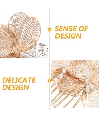 Beaupretty Wedding Hair Side Comb Bride Hair Comb Flower Hair Comb Wedding Headpiece Bridal Hair Accessory for Women - Buy Online on GoSupps.com