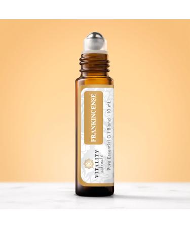 Vitality Extracts Frankincense Essential Oil - 10ml Roll-On for Aromatherapy Skin Care Stress Relief & Natural Calm - Buy Online on GoSupps.com