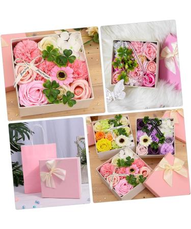TOPBATHY 3 Boxes Carnation Soap Flower Valentine Flower Bouquet Bouquets for Wedding Immortal Rose Gift Faux Floral Rose Bouquet Artificial Paper Gift Box Pinkx3pcs 15x15x8cmx3pcs - Buy Online on GoSupps.com
