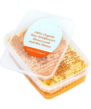 250g Organic Raw Wildflower Honeycomb Natural Pure Fresh Directly from the Beehive Handmade Absolutely Real Product. (250) - Buy Online on GoSupps.com