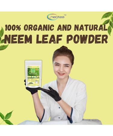 neotea Neem Leaf Powder 300 GM 10.58 OZ (Pack of 1) | 100% Pure & Natural | Fine Herbal Powder for Skin Hair & Wellness | No Additives or Preservatives - Buy Online on GoSupps.com