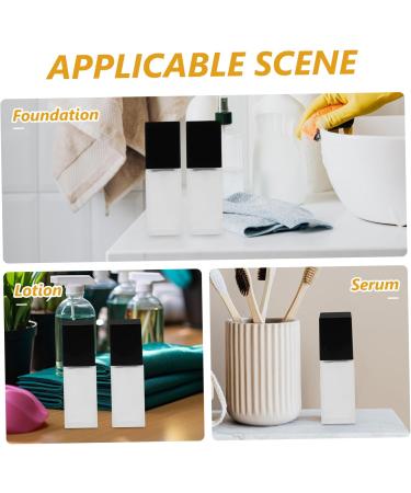 Housoutil Frosted Glass 3pcs Liquid Foundation Bottle Lotion Makeup Foundations Bottle Cosmetics Bottle Travel Essence Glass - Buy Online on GoSupps.com