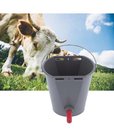 knitting machine 8L Durable Sturdy Plastic Feeder Bucket with Nipples Check Valves Feeding Equipment for Livestock Use 30x28x23.6cm(Bovine Use) - Buy Online on GoSupps.com